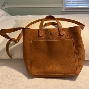 Portland Leather Goods Mini Tote in Nutmeg